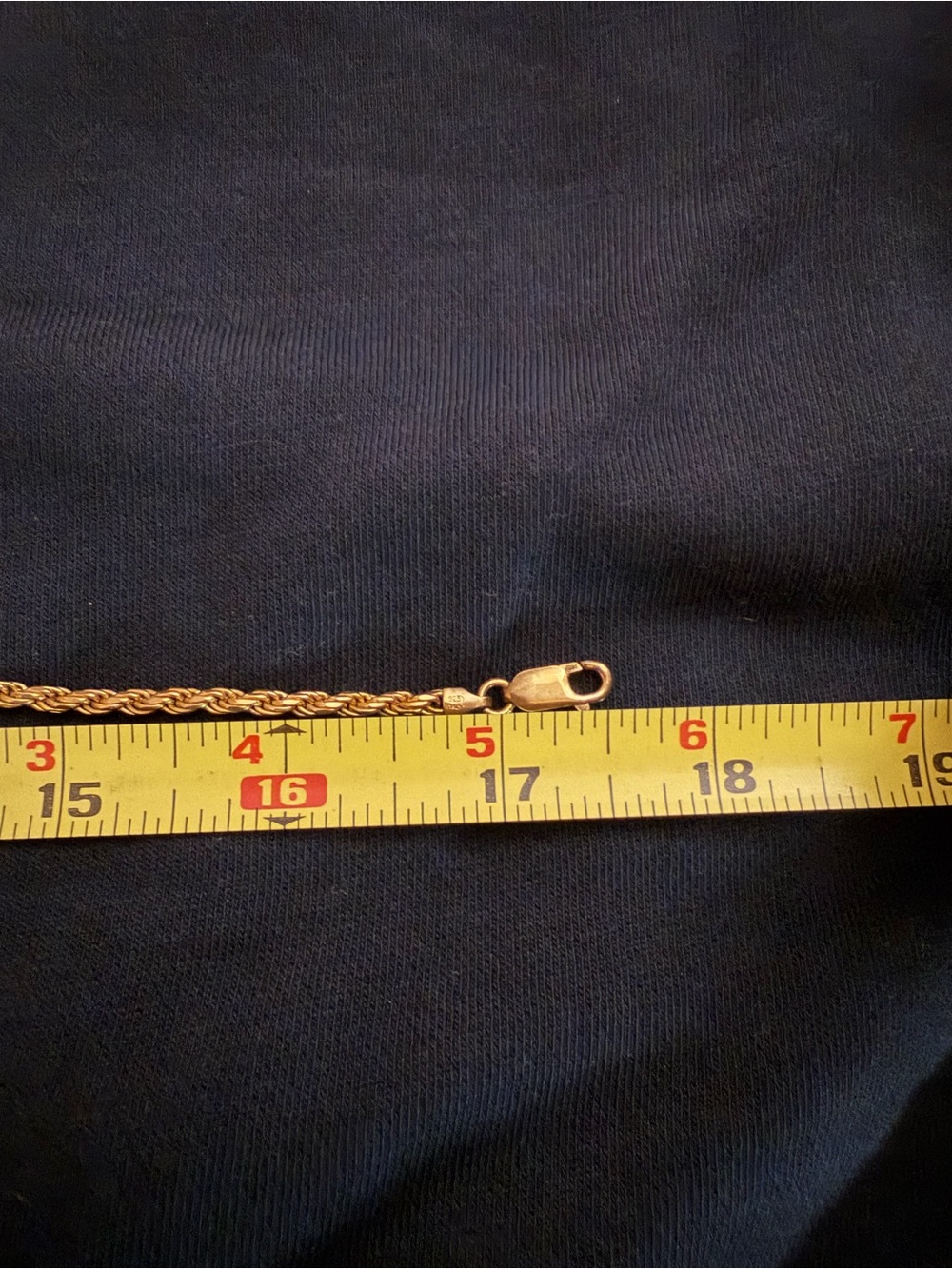 Gold Rope Chain Necklace - Unisex - Picture 2 of 2